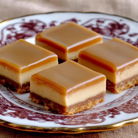 Dessert bars arranged on a plate.