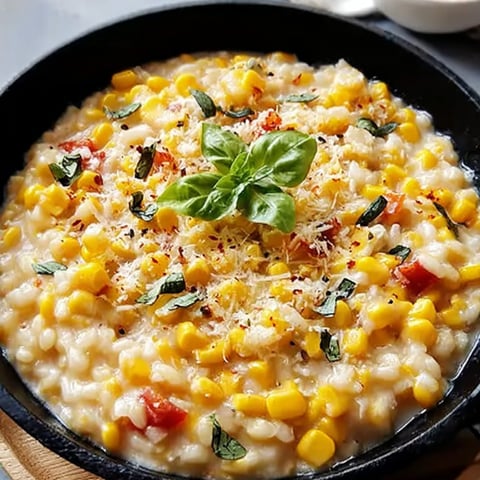 A bowl of food with a green leaf on top.