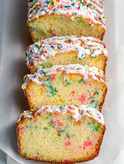 A piece of funfetti cake.